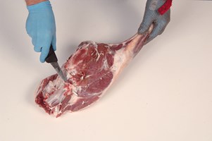 Leg – dice and meaty bones Meat Cut Spec Step 3